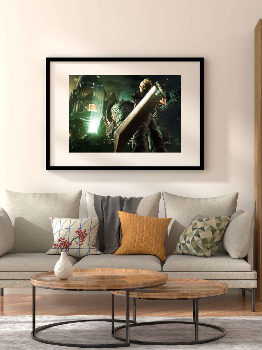 Cloud Strife Anime Poster Çerçevesiz Yüksek Kalite Anime Duvar Poster