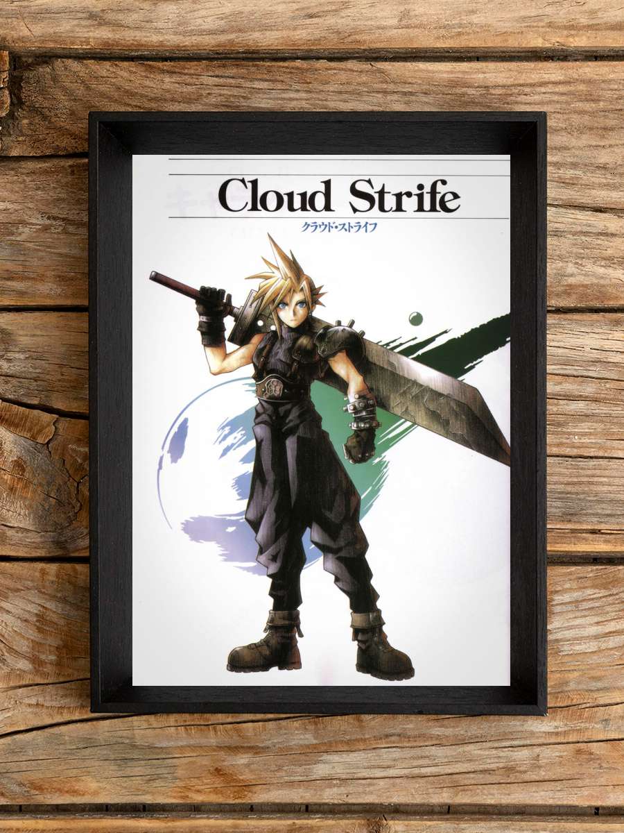 Cloud Strife Anime Poster Çerçevesiz Yüksek Kalite Anime Duvar Poster
