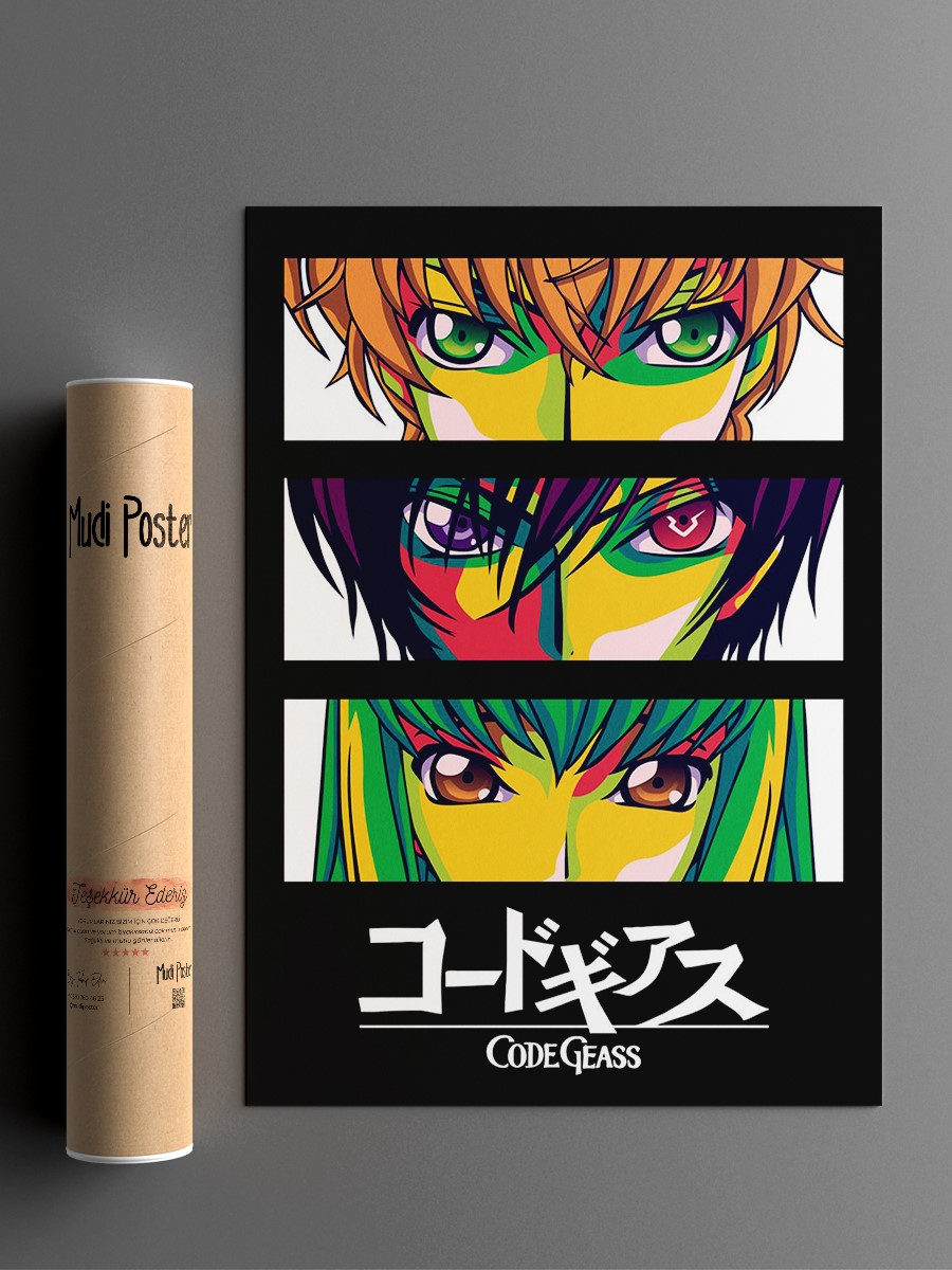Code Geass Anime Poster Çerçevesiz Yüksek Kalite Anime Duvar Poster