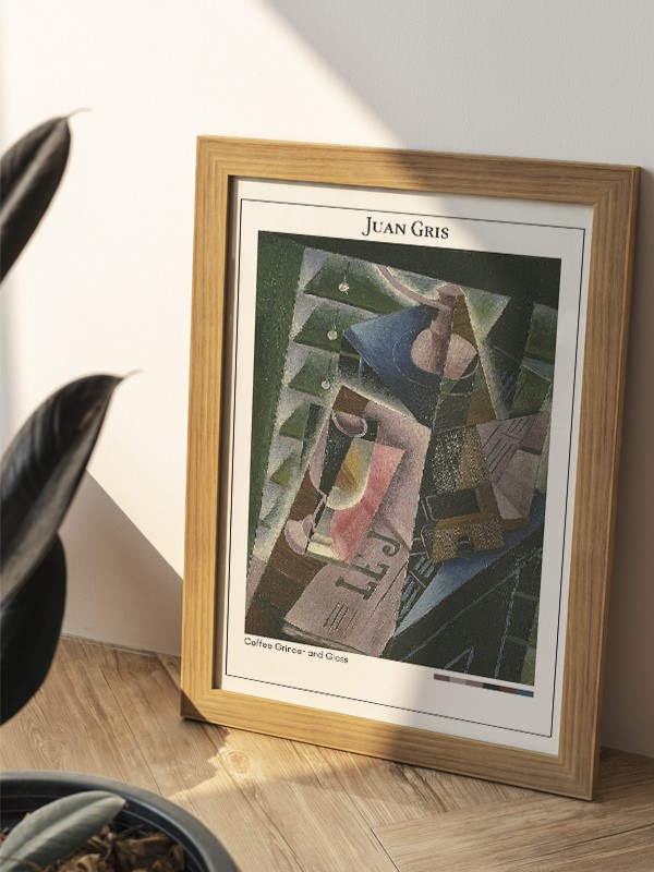 Juan Gris Coffee Grinder and Glass Poster