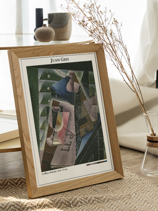 Juan Gris Coffee Grinder and Glass Poster