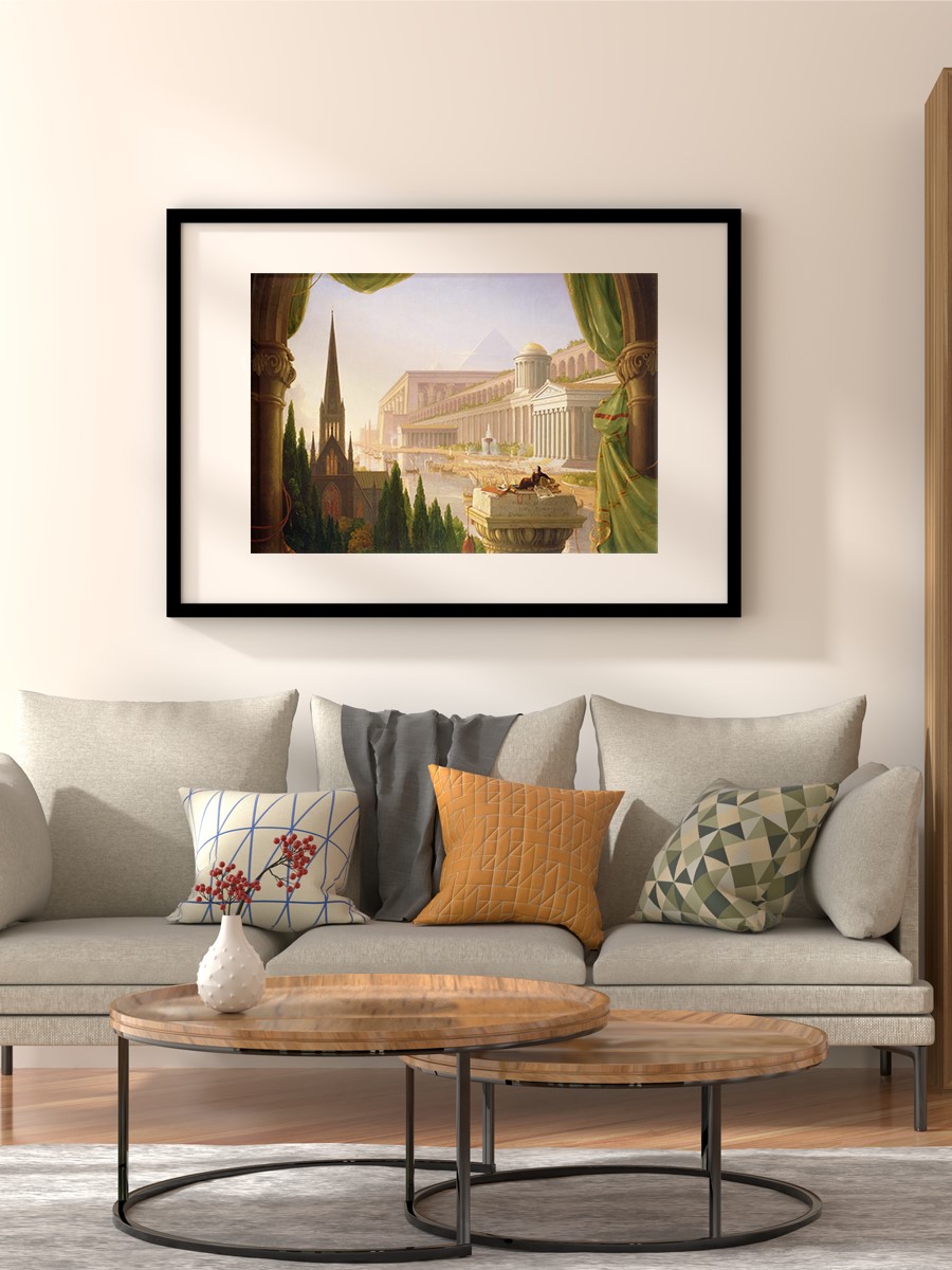 Cole Architects Dream Tablo Sanatsal Ünlü Ressam Poster Çerçevesiz Yüksek Kalite Poster