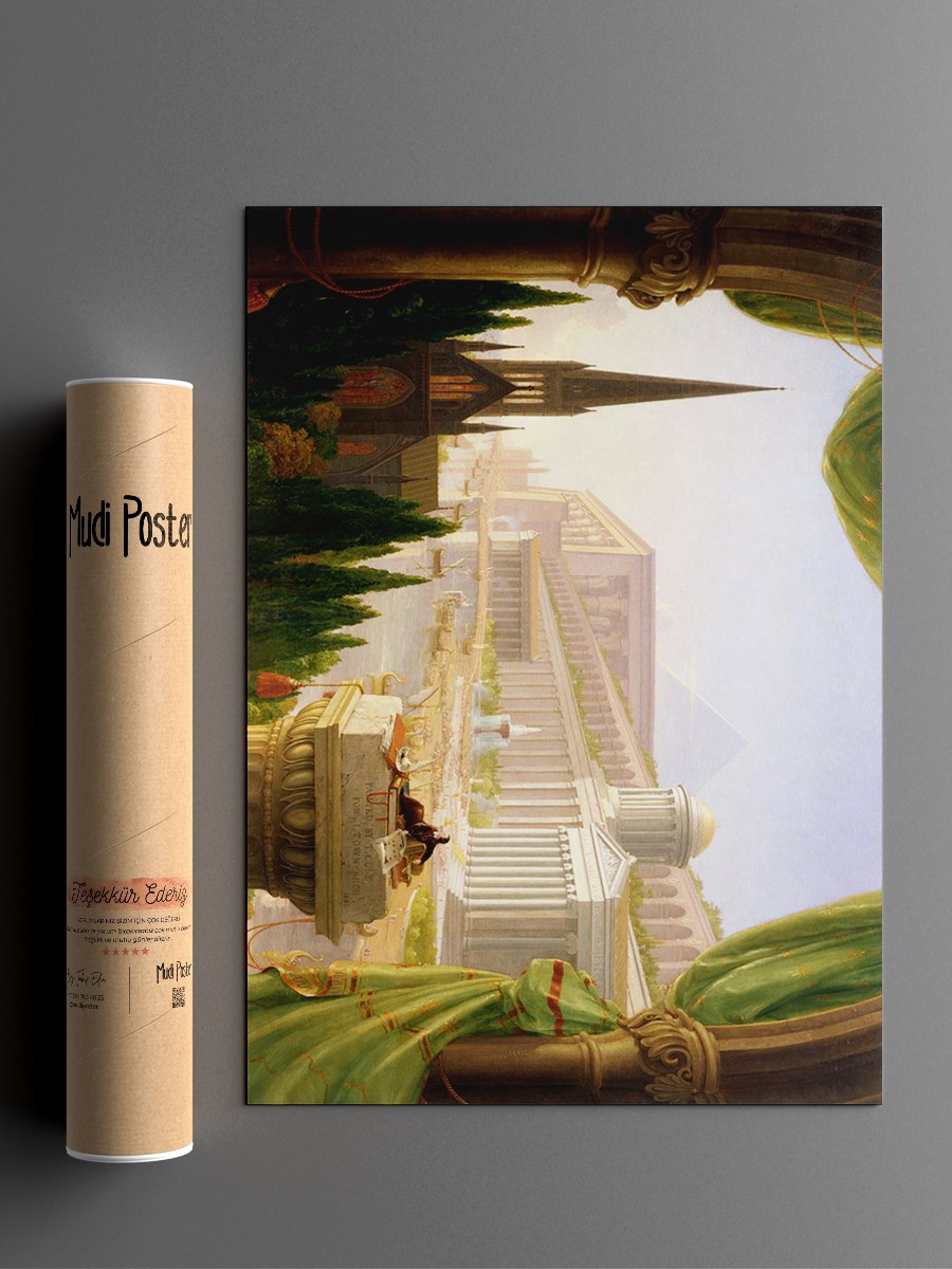 Cole Architects Dream Tablo Sanatsal Ünlü Ressam Poster Çerçevesiz Yüksek Kalite Poster