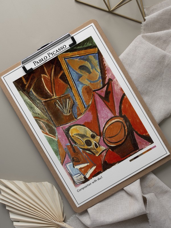 Pablo Picasso Composition with skull Poster