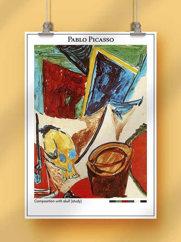 Pablo Picasso Composition with skull (study) Poster