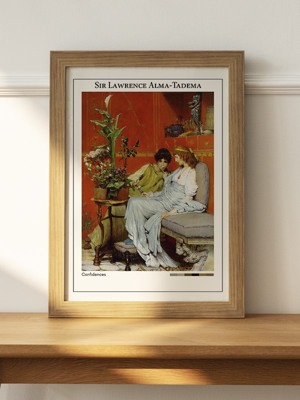 Sir Lawrence Alma-Tadema Confidences Poster - En İyi Fiyatlarla