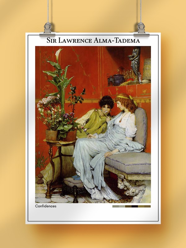 Sir Lawrence Alma-Tadema Confidences Poster