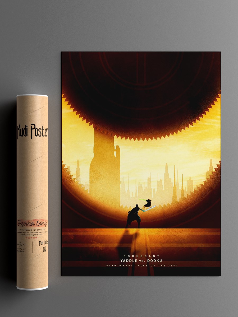 Coruscant Poster, Çerçevesiz Tv Film Poster
