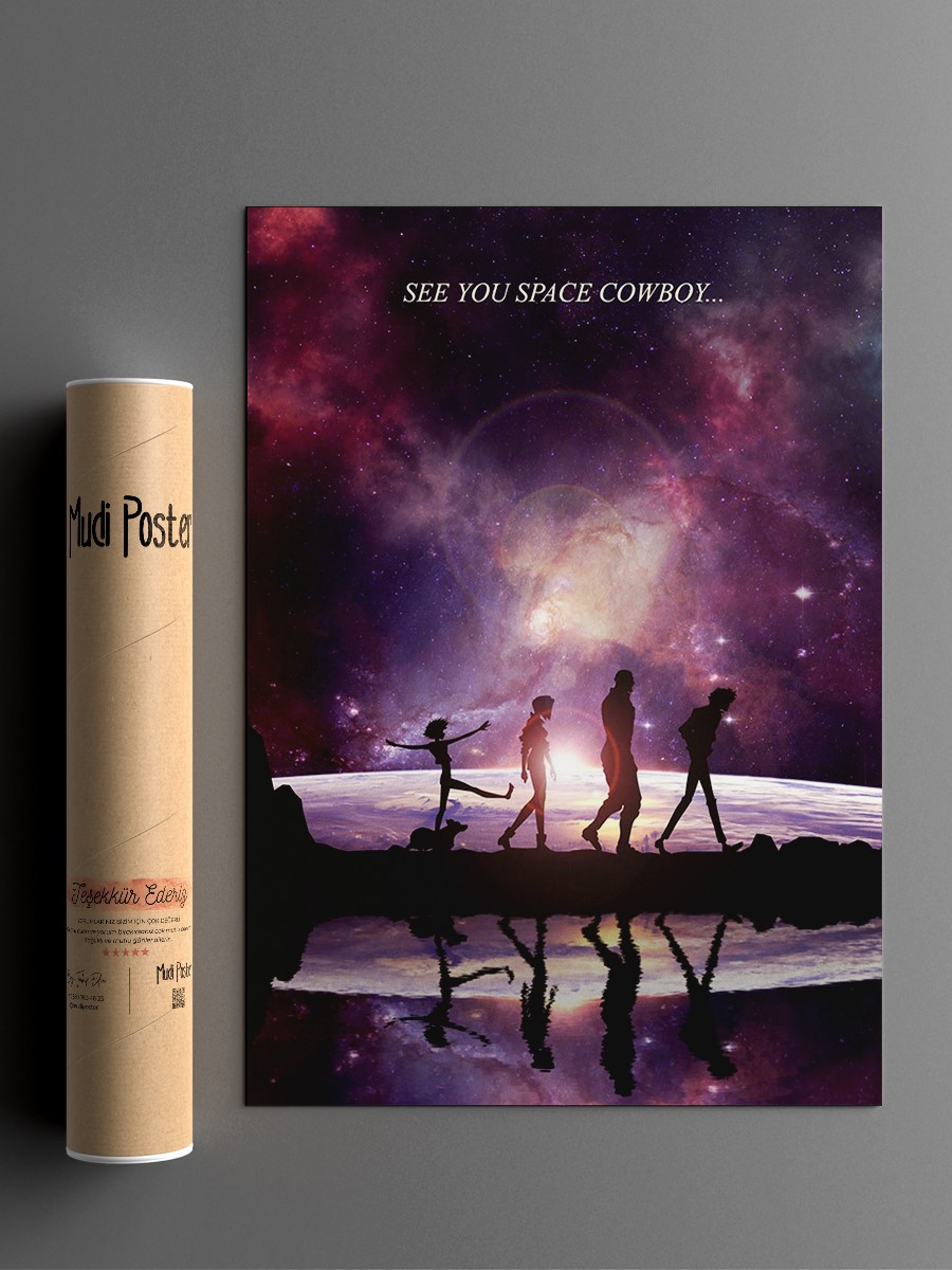 Cowboy Bebop Anime Poster Çerçevesiz Yüksek Kalite Anime Duvar Poster