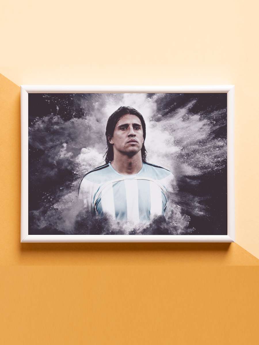 Crespo Futbol Poster Çerçevesiz Yüksek Kalite Futbolcu Duvar Poster