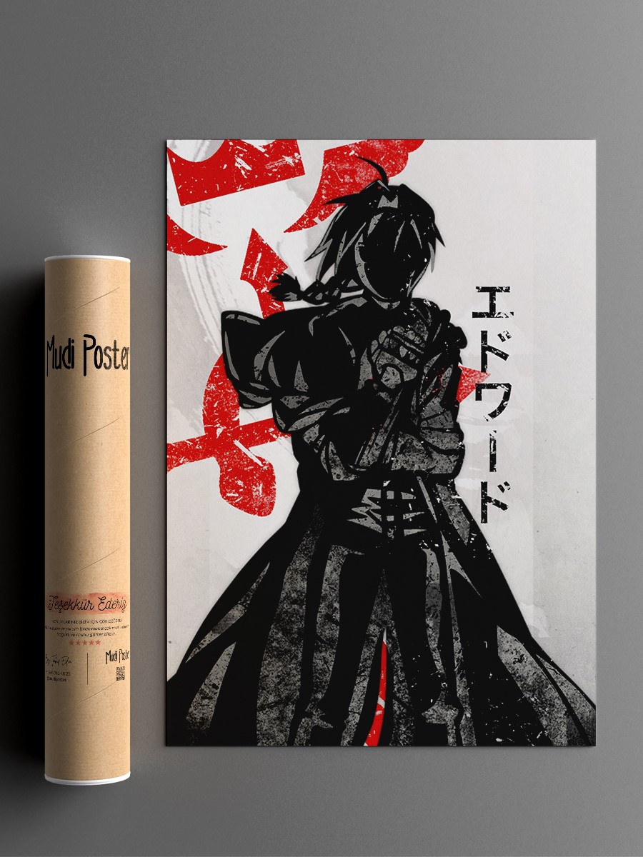 Crimson Edward Anime Poster Çerçevesiz Yüksek Kalite Anime Duvar Poster