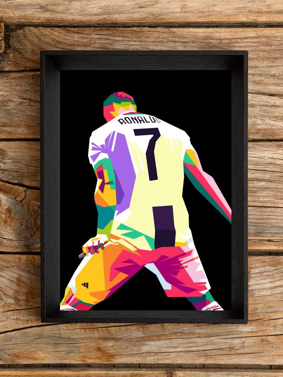 Cristiajo Ronaldo Goal Futbol Poster Çerçevesiz Yüksek Kalite Futbolcu Duvar Poster