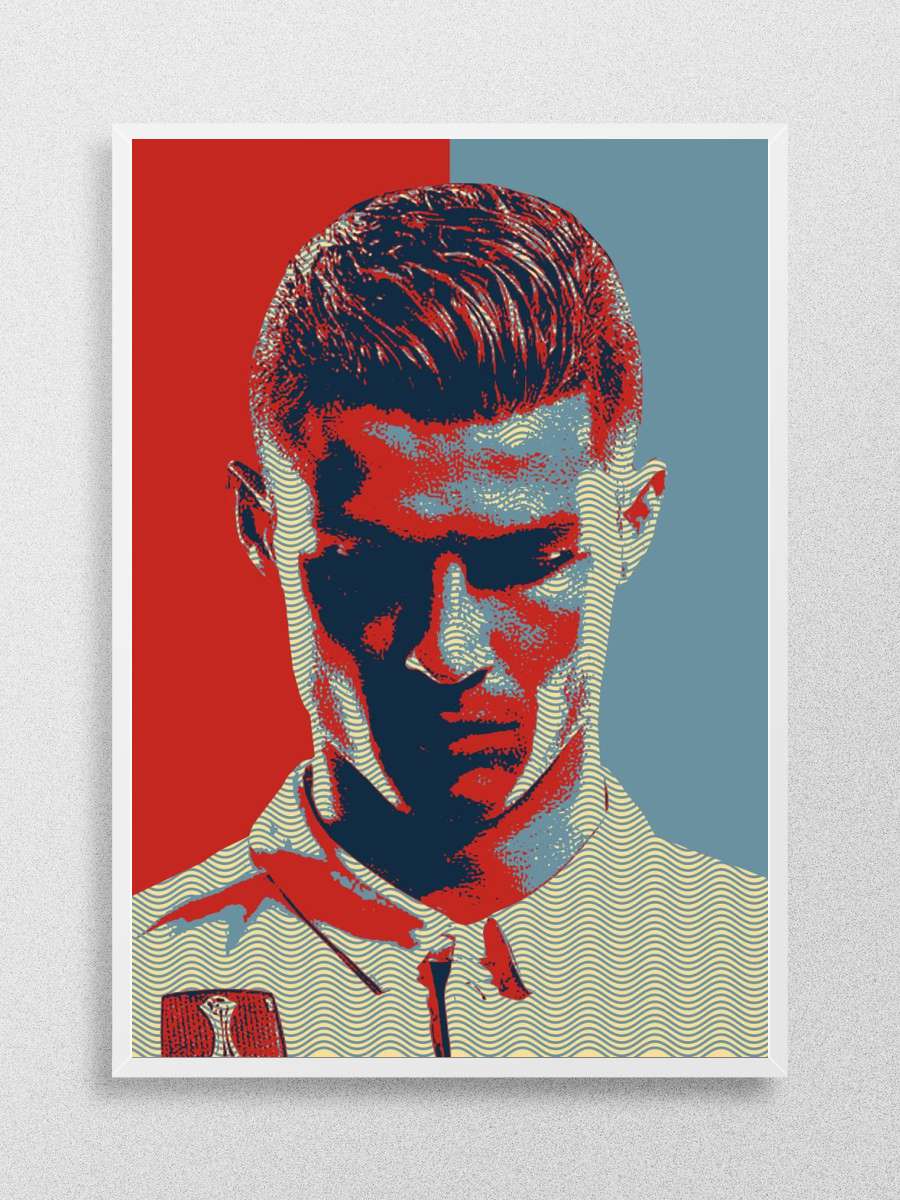 Cristiano Ronaldo Futbol Poster Çerçevesiz Yüksek Kalite Futbolcu Duvar Poster