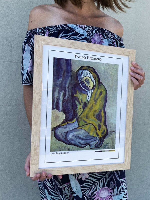 Pablo Picasso Crouching beggar Poster