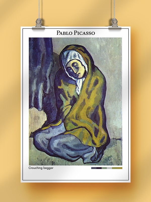 Pablo Picasso Crouching beggar Poster