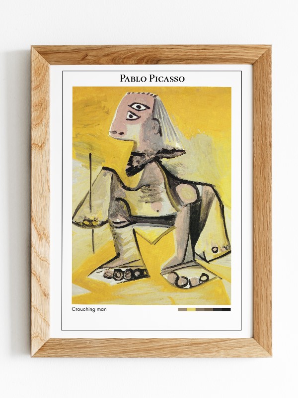 Pablo Picasso Crouching man Poster