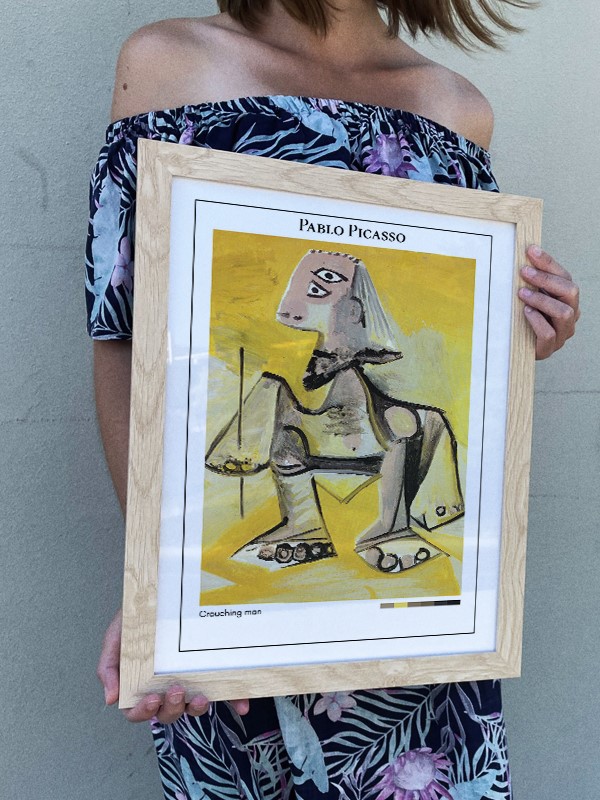 Pablo Picasso Crouching man Poster