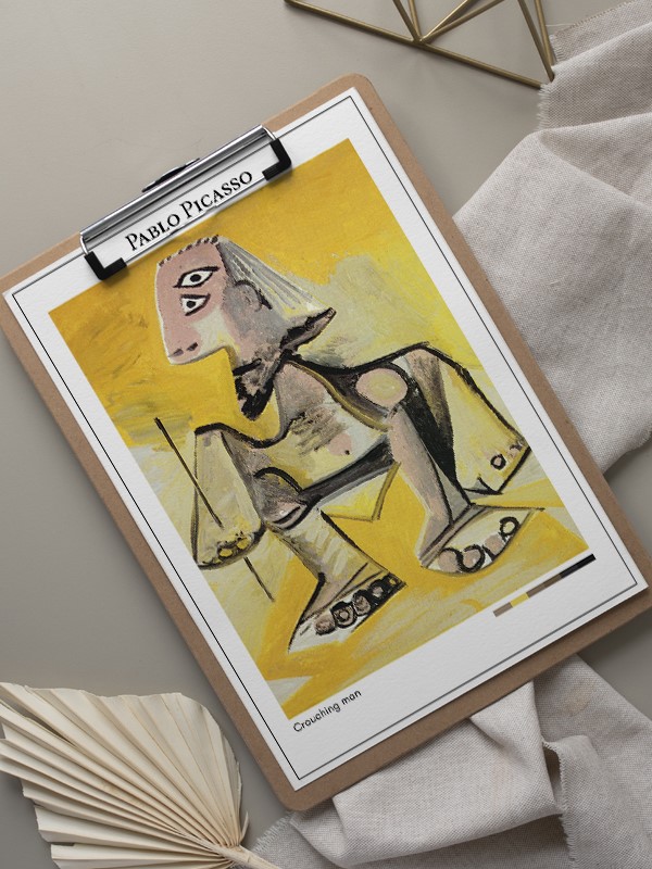 Pablo Picasso Crouching man Poster