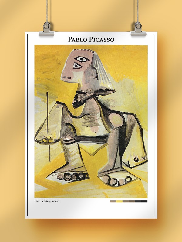 Pablo Picasso Crouching man Poster
