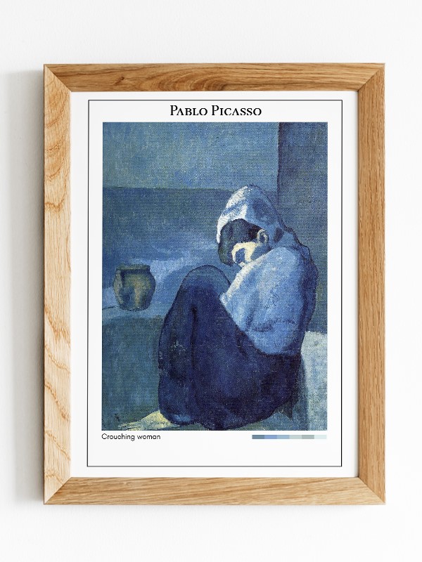 Pablo Picasso Crouching woman Poster
