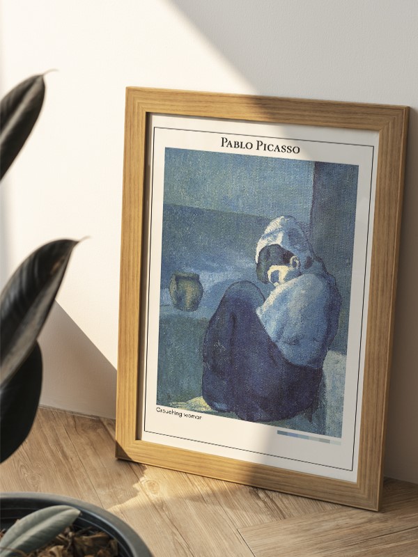 Pablo Picasso Crouching woman Poster