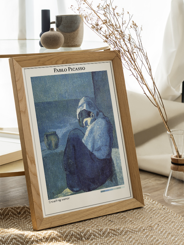 Pablo Picasso Crouching woman Poster