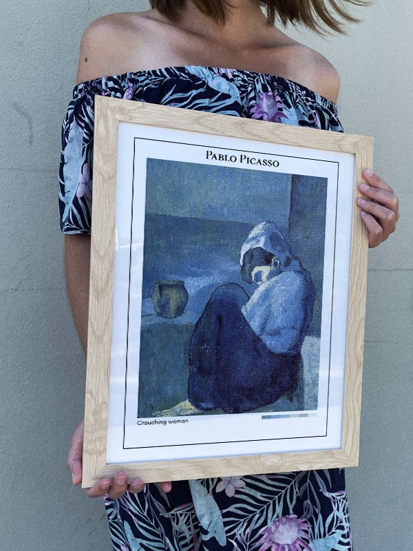 Pablo Picasso Crouching woman Poster