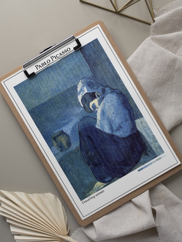 Pablo Picasso Crouching woman Poster