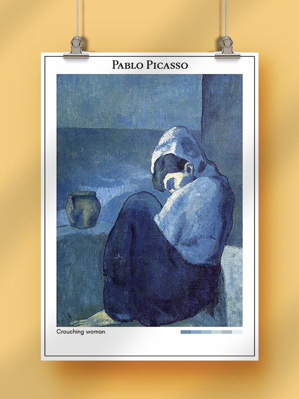 Pablo Picasso Crouching woman Poster