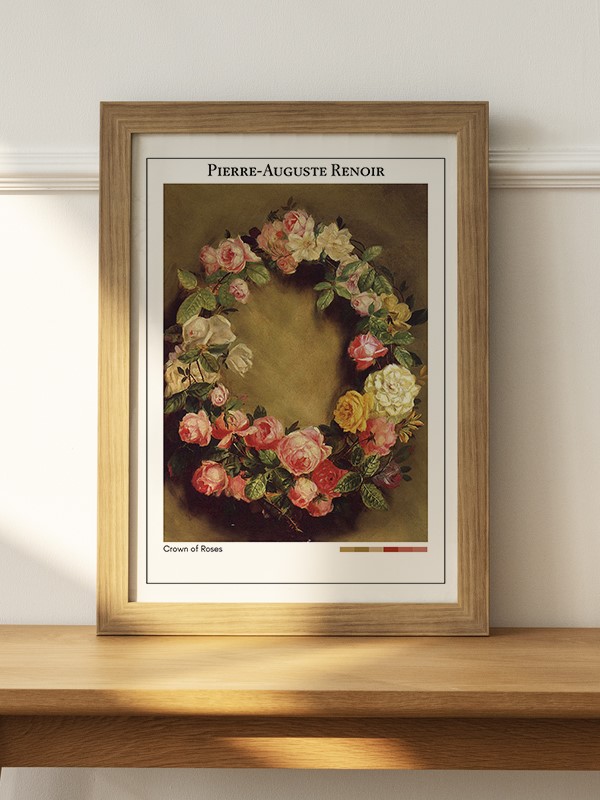 Pierre-Auguste Renoir Crown of Roses Poster - En İyi Fiyatlarla