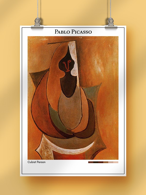 Pablo Picasso Cubist Person Poster