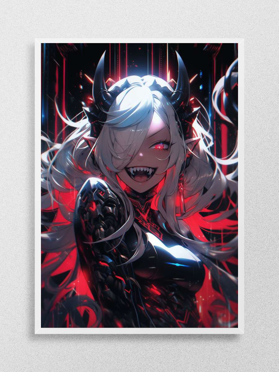 Cyberpunk Anime Girl Anime Poster Çerçevesiz Yüksek Kalite Anime Duvar Poster