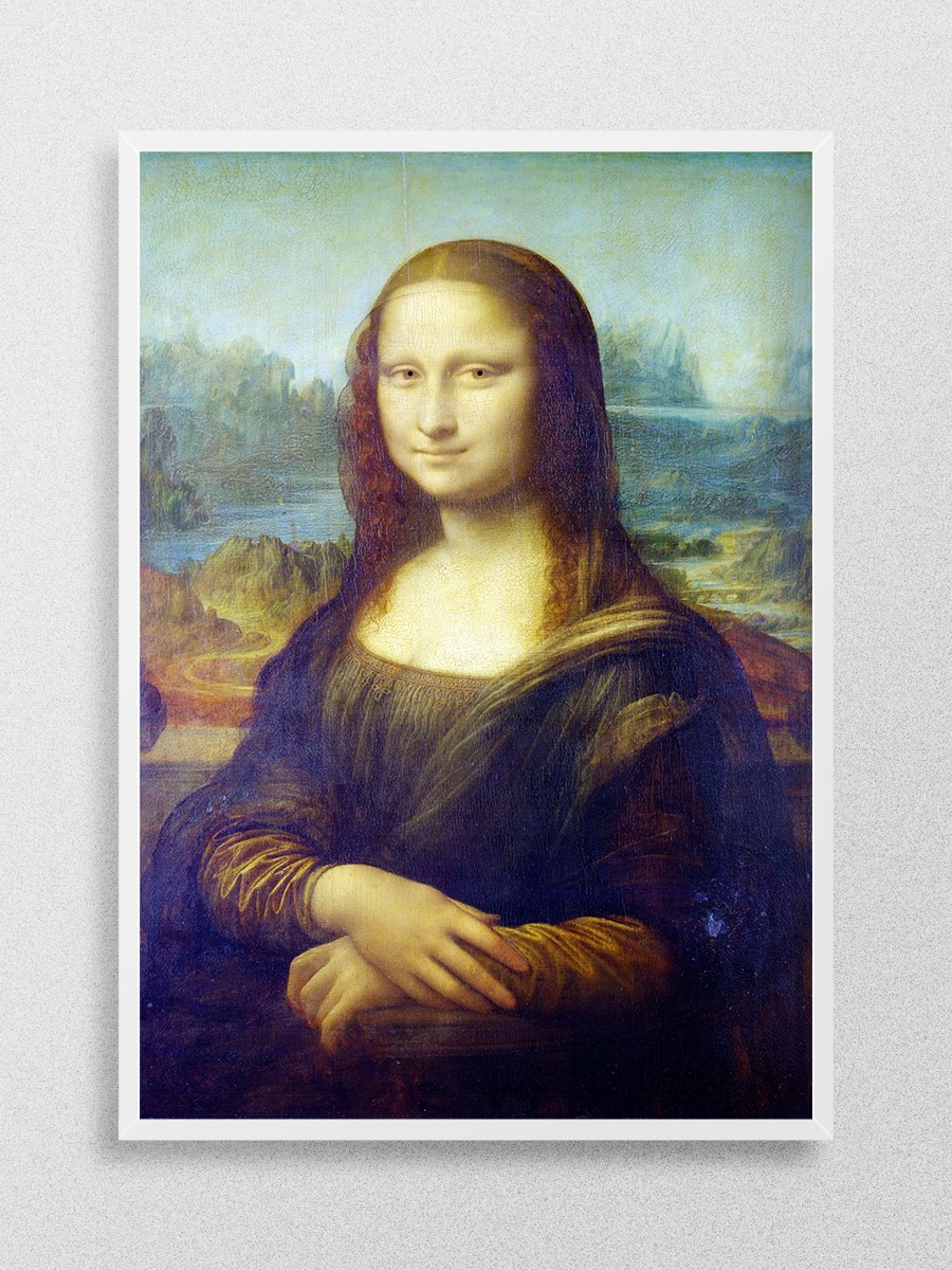 Da Vinci Mona Lisa Tablo Sanatsal Ünlü Ressam Poster Çerçevesiz Yüksek Kalite Poster - En İyi Fiyatlarla