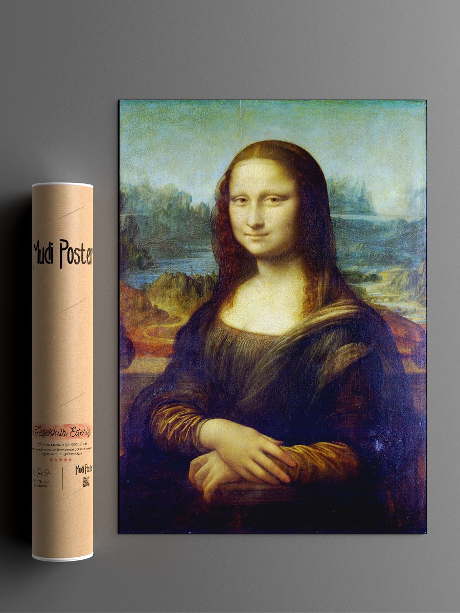 Da Vinci Mona Lisa Tablo Sanatsal Ünlü Ressam Poster Çerçevesiz Yüksek Kalite Poster