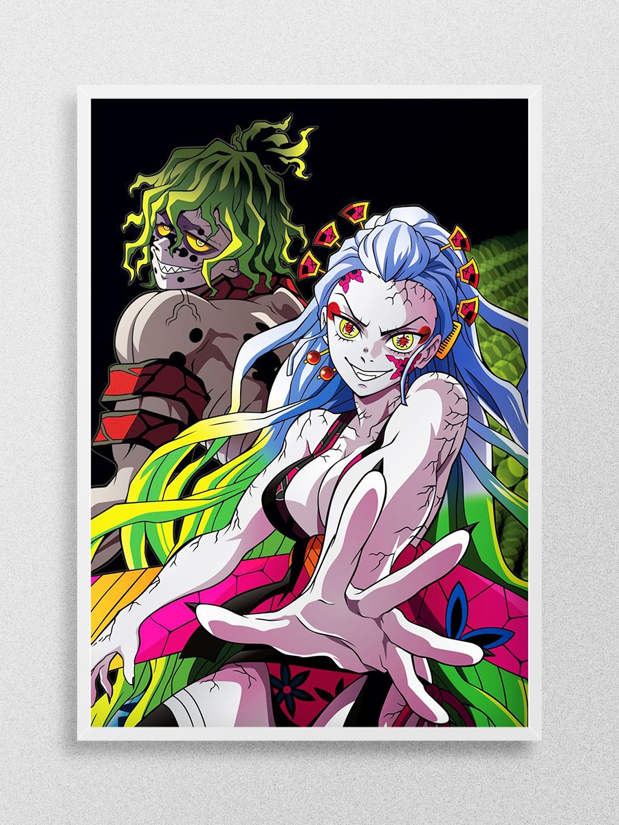 Daki X Gyutaro  Anime Poster Çerçevesiz Yüksek Kalite Anime Duvar Poster