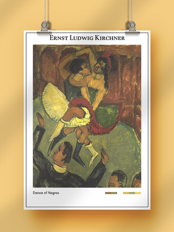 Ernst Ludwig Kirchner Dance of Negros Poster