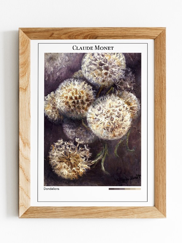 Claude Monet Dandelions Poster