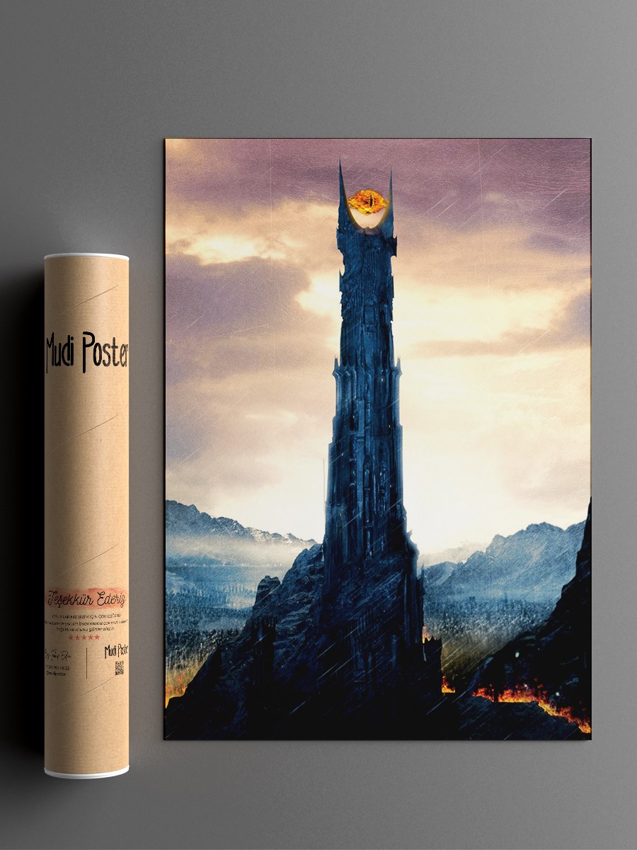 Dark Fortress at dawn Poster, Çerçevesiz Tv Film Poster