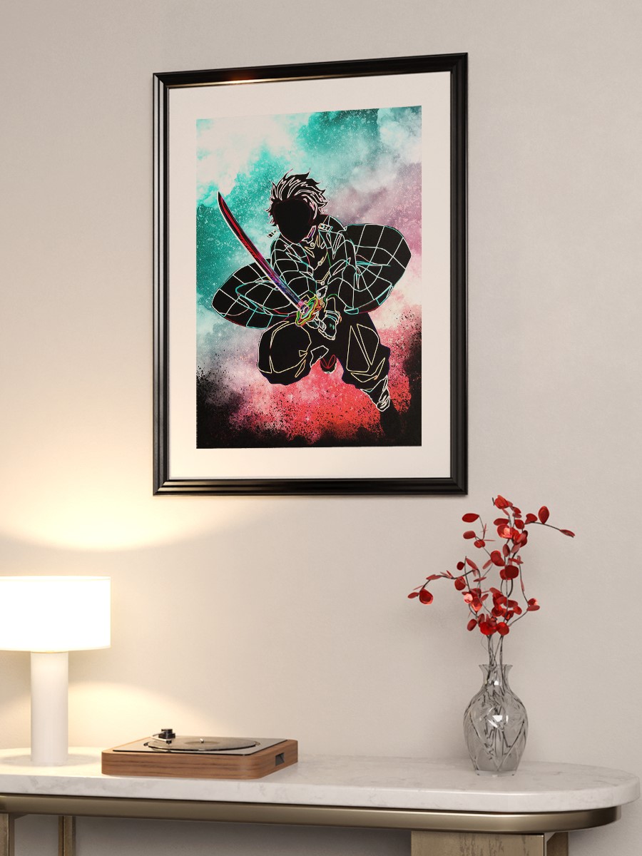 Dark soul of tanjiro Poster, Çerçevesiz Tv Film Poster