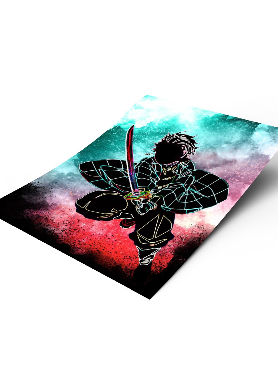 Dark soul of tanjiro Poster, Çerçevesiz Tv Film Poster