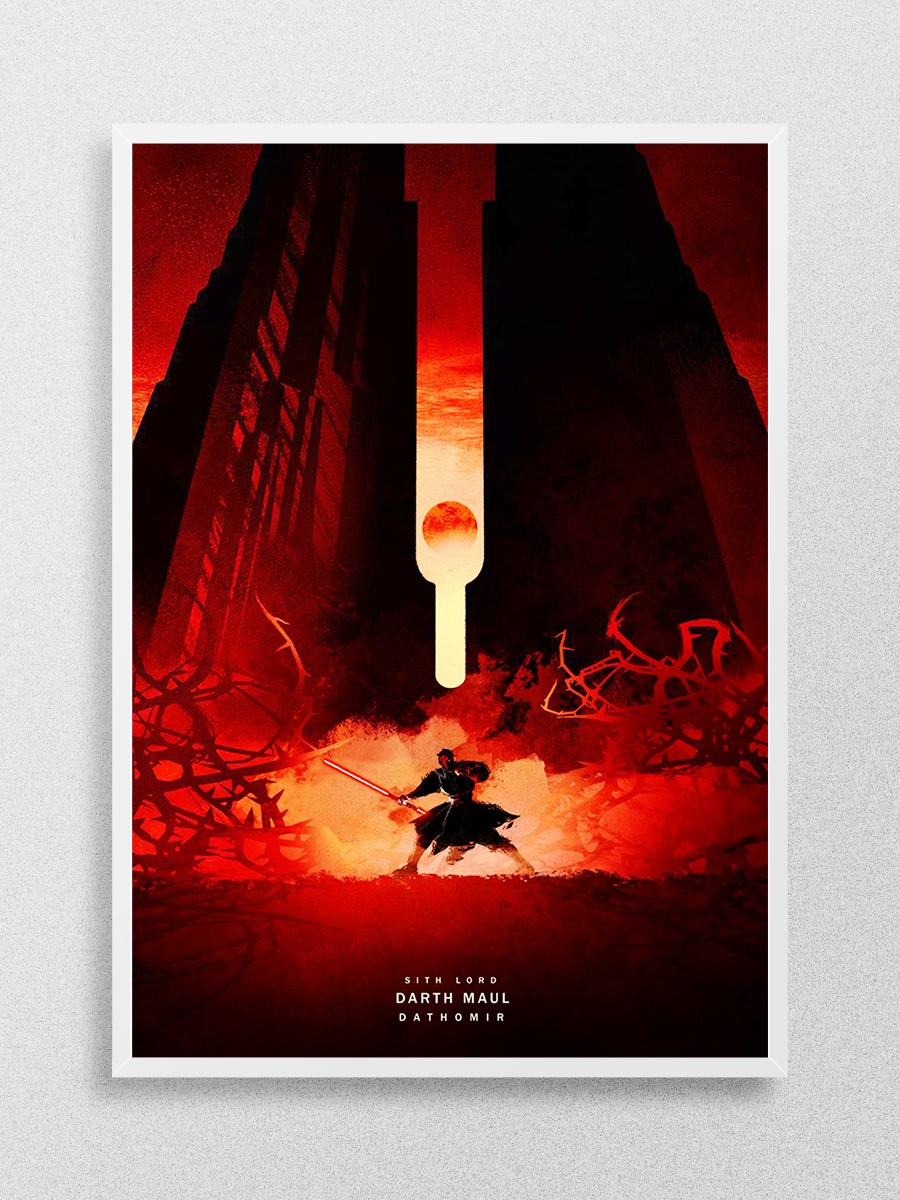Darth Maul Poster, Çerçevesiz Tv Film Poster