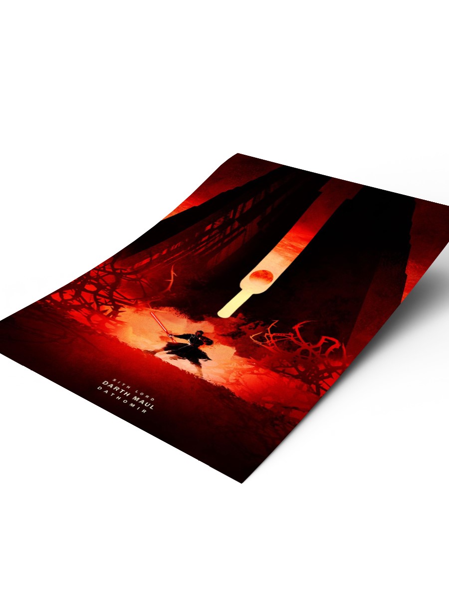 Darth Maul Poster, Çerçevesiz Tv Film Poster