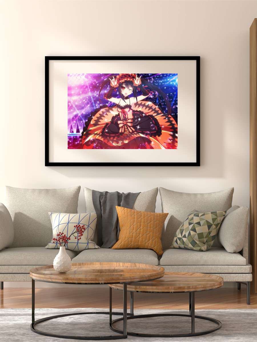 Date A Live Kurumi Tokisak Anime Poster Çerçevesiz Yüksek Kalite Anime Duvar Poster