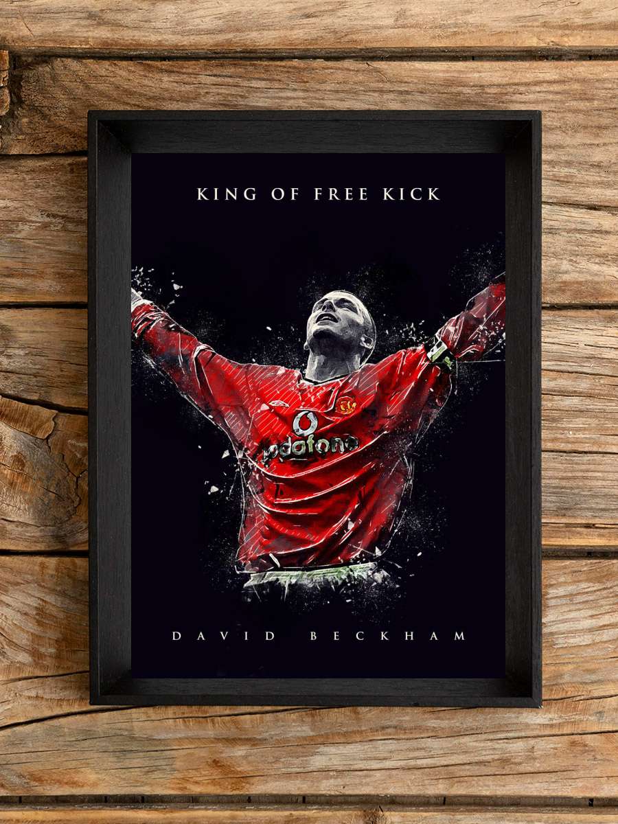 David Beckham Futbol Poster Çerçevesiz Yüksek Kalite Futbolcu Duvar Poster