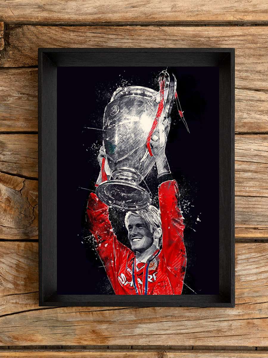 David Beckham Futbol Poster Çerçevesiz Yüksek Kalite Futbolcu Duvar Poster