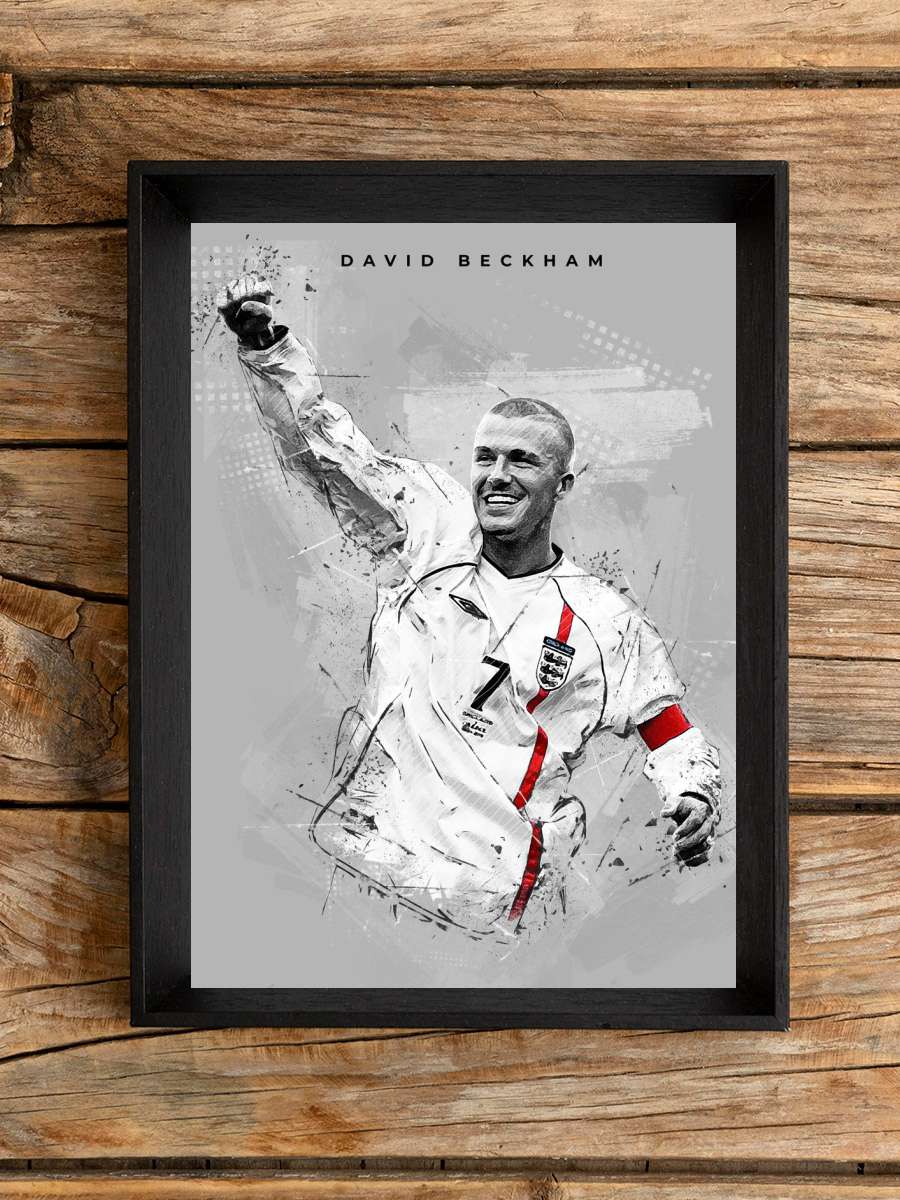 David Beckham Futbol Poster Çerçevesiz Yüksek Kalite Futbolcu Duvar Poster