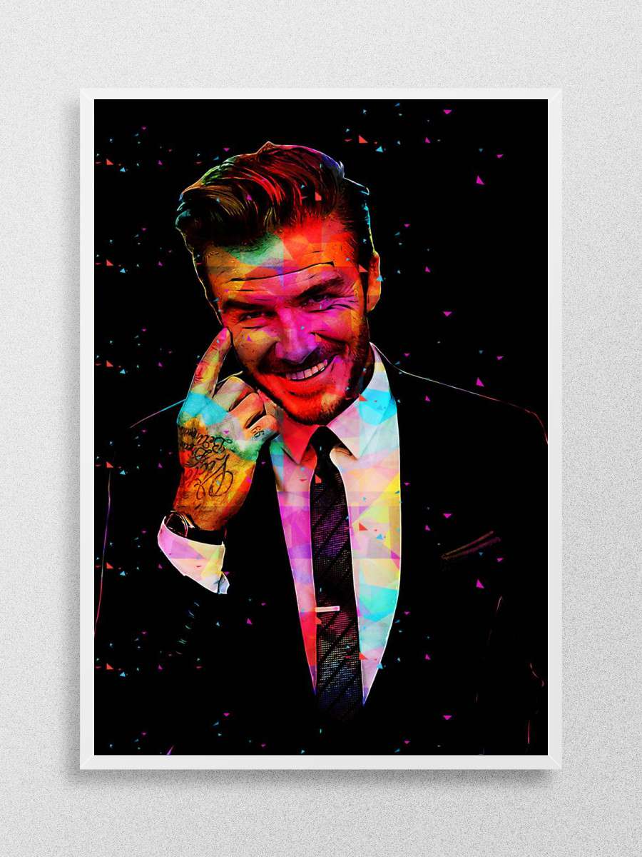 David Beckham Futbol Poster Çerçevesiz Yüksek Kalite Futbolcu Duvar Poster
