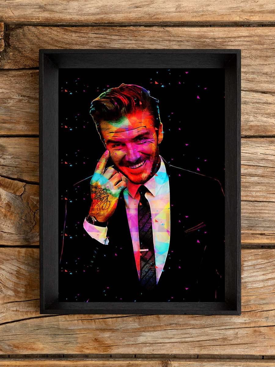 David Beckham Futbol Poster Çerçevesiz Yüksek Kalite Futbolcu Duvar Poster