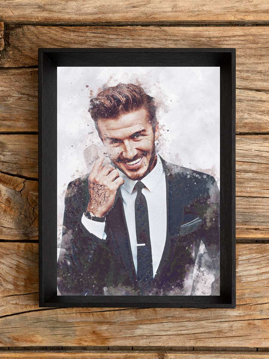 David Beckham Futbol Poster Çerçevesiz Yüksek Kalite Futbolcu Duvar Poster