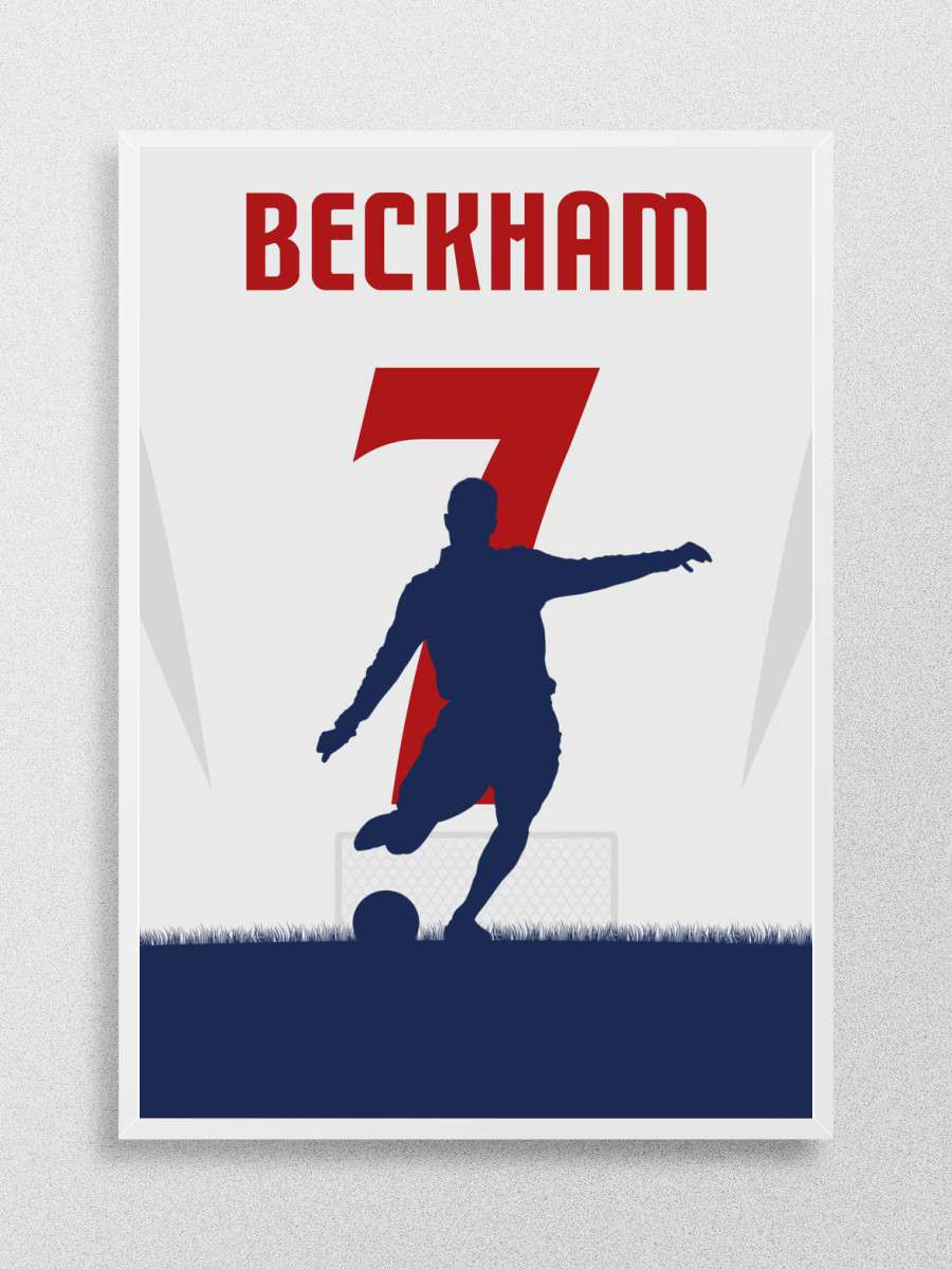 David Beckham Futbol Poster Çerçevesiz Yüksek Kalite Futbolcu Duvar Poster